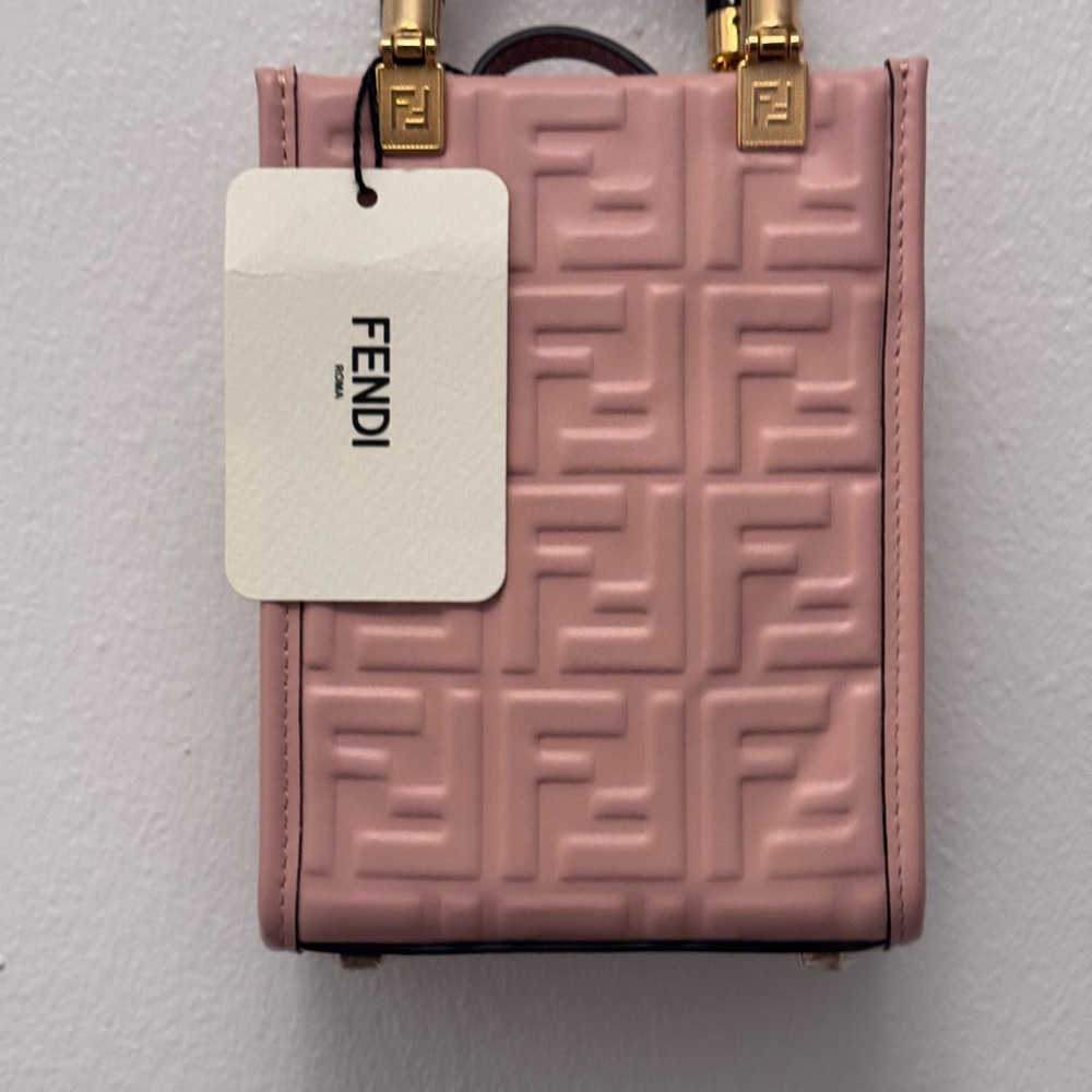 Fendi Pink Mini Bag with Gold Accents - Picture 2 of 10